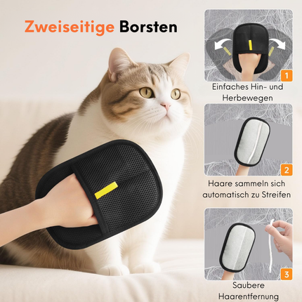 2 Stück Tierhaarentferner Handschuh
