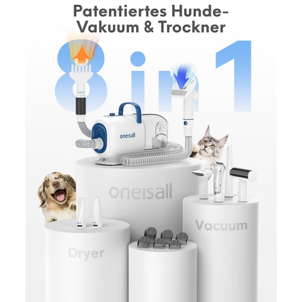 Hundeschermaschine mit Staubsauger Trockner