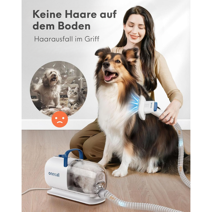 Hundeschermaschine mit Staubsauger Trockner