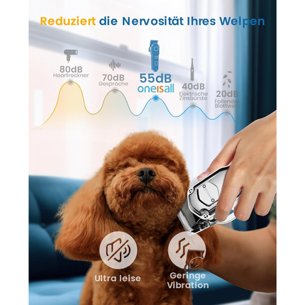 Leise Hundeschermaschine dichtes fell