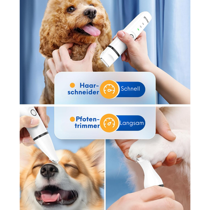 4in1 Leise Schermaschine Hund Katze