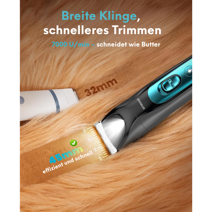 4in1 Leise Schermaschine Hund Katze mit LED-Licht