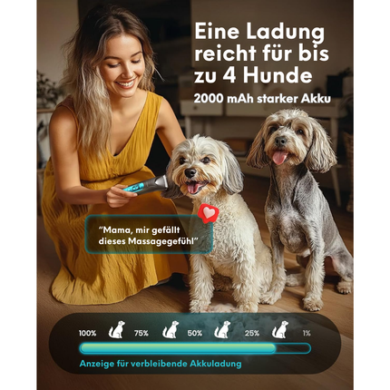 4in1 Leise Schermaschine Hund Katze mit LED-Licht