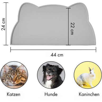Napfunterlage Silikon für Katzen und Kleine Hunde