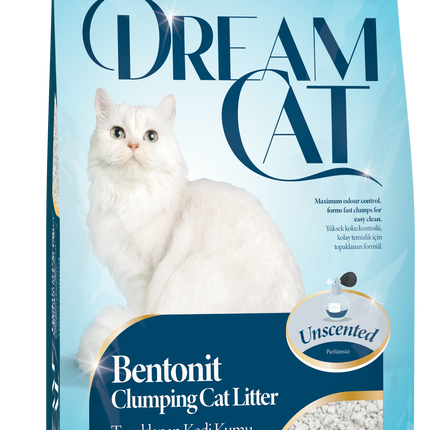 (2 x 10L) Dream Cat Classic Katzenstreu- Feine Klumpstreu aus Bentonit, 20L