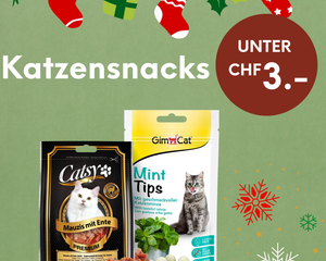 Katzensnacks unter CHF 3