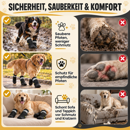 Anti-Rutsch Hundeschuhe