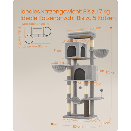 Kratzbaum, 175 cm hoch