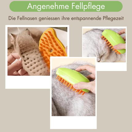Katzenbürste mit Dampf