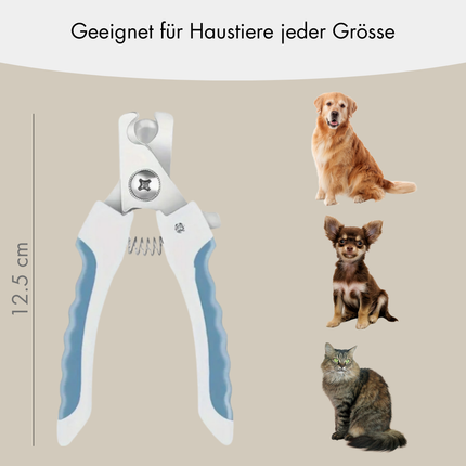 Krallenschere für Hunde und Katzen – Sicherheits-Tiernagelschneider Set
