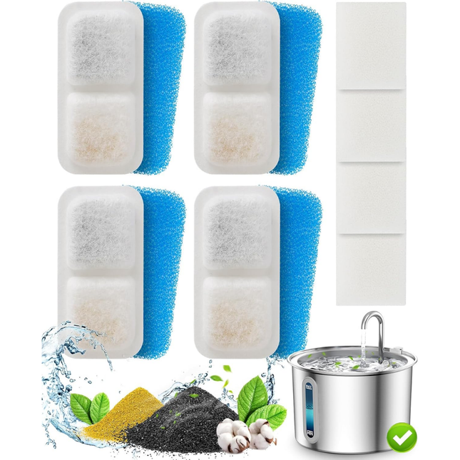 4-Pack Ersatzfilter für Katzenbrunnen