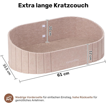 Kratzbrett für Katzen, 61 cm
