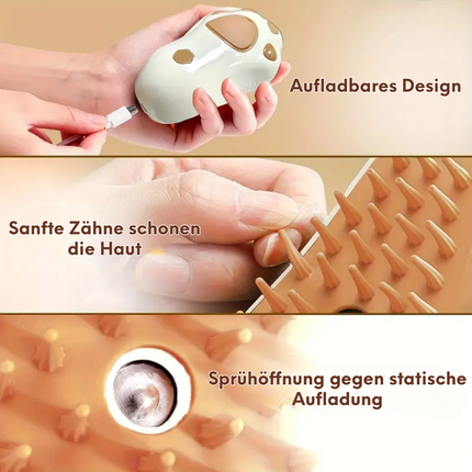 Dampfbürste Katze