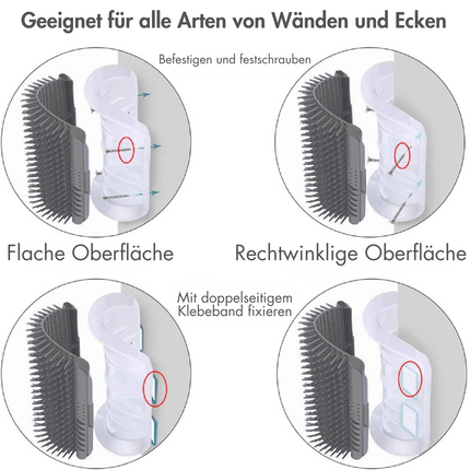 Katzenbürste Wand Ecke