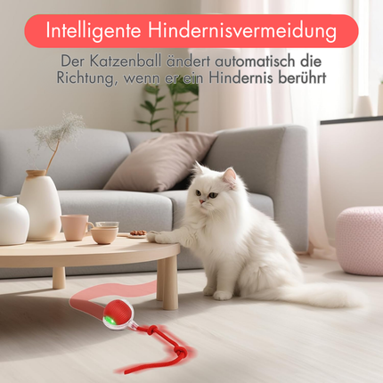 Interaktives Katzenball mit LED Licht
