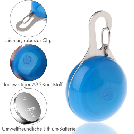 Hunde Sicherheits Blinklicht Clip-On LED