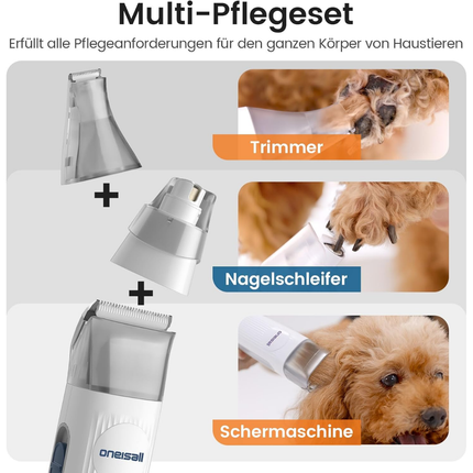 Hundeschermaschine mit Staubsauger