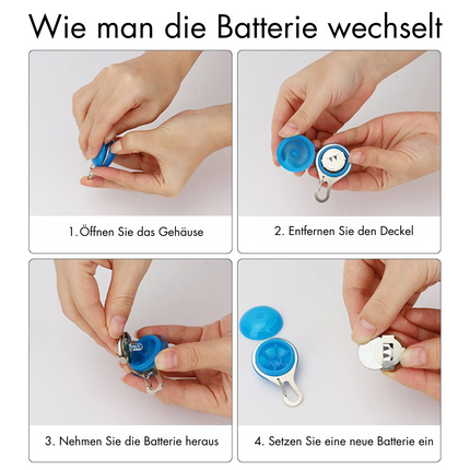 Hunde Sicherheits Blinklicht Clip-On LED