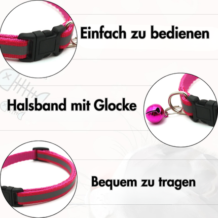 Katzenhalsband, Pink