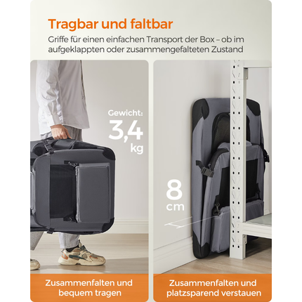 Hundebox faltbar, Transportbox Hund, L