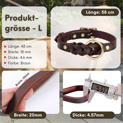 Leder Hundehalsband