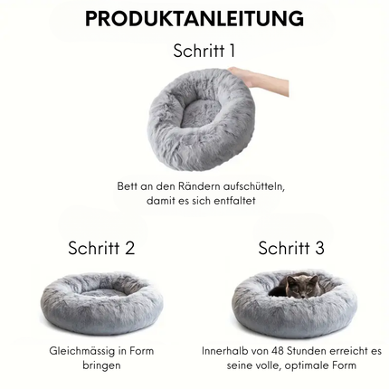 Donut Hunde- und Katzenbett