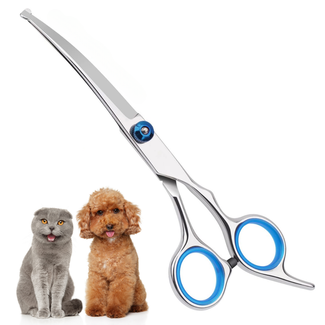 Gebogene Schere für Hunde und Katzen