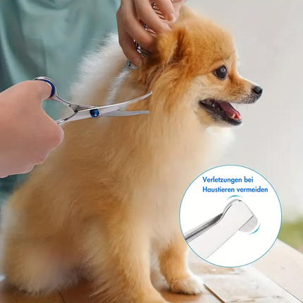 Gebogene Schere für Hunde und Katzen