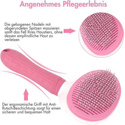 Hundebürste Katzenbürste, Pink
