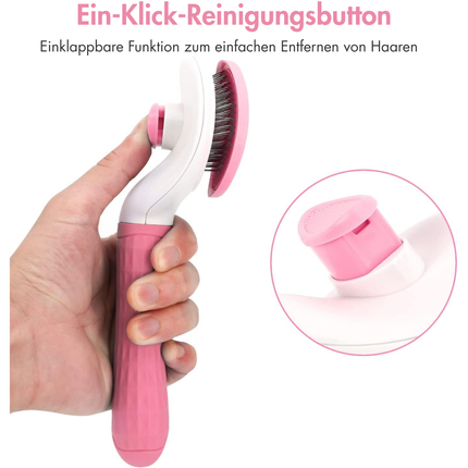 Hundebürste Katzenbürste, Pink