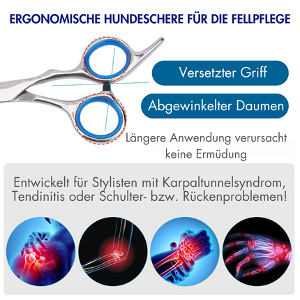Gebogene Schere für Hunde und Katzen