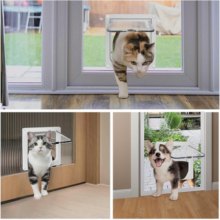 Dünne Katzentür für Fenster