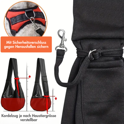 Hundetragetasche, Black