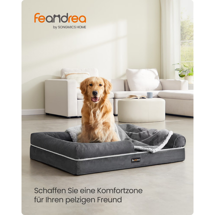 Orthopädisches Hundebett, 106 x 71 x 18 cm