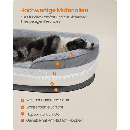 Hundebett, 91 x 68 x 18 cm
