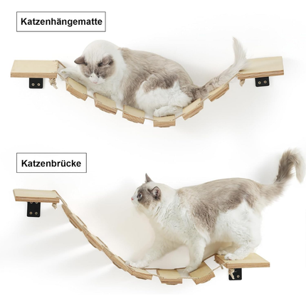 Kletterwand Katzen, 32 cm Katzenbrücke