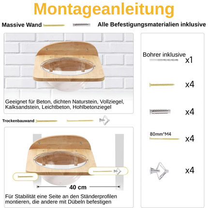 Katzen Kletterwand