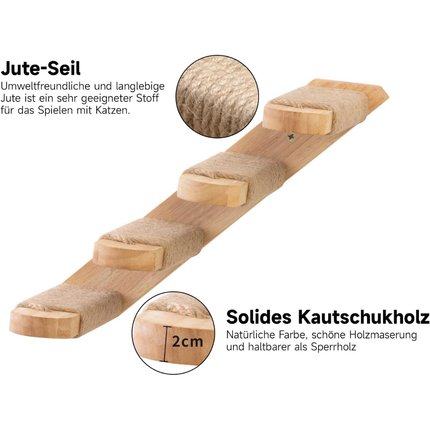 Katzentreppe Wand (von links nach rechts)