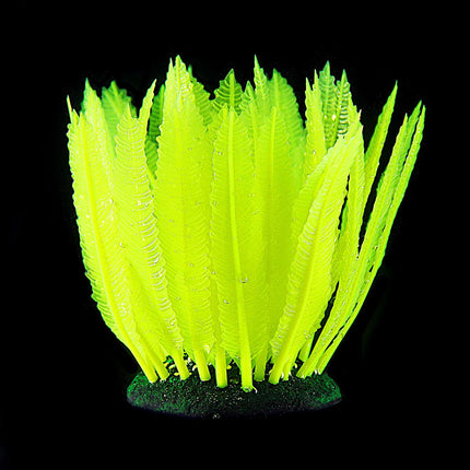 Plantes en plastique Fougère FLUO, jaune