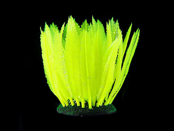 Plantes en plastique Fougère FLUO, jaune