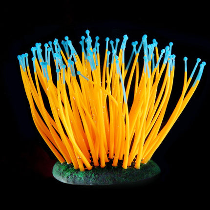 Plantes en plastique FLUO Anémone de mer, orange