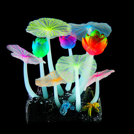 Plantes en plastique FLUO Lotus R6, 12x9,5x7cm