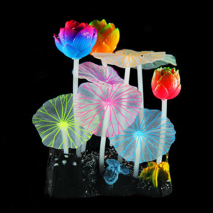 Plantes en plastique FLUO Lotus R8, 13,5x9,5x7cm