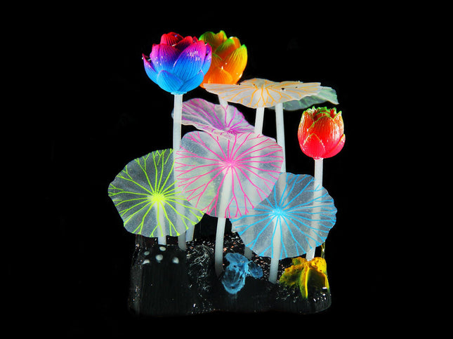 Plantes en plastique FLUO Lotus R8, 13,5x9,5x7cm