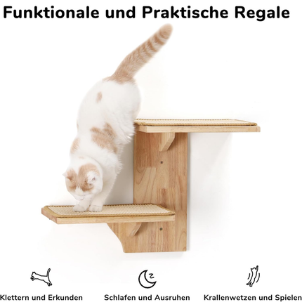 Kletterwand Katze, 2 Plattform