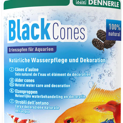 AquaRico Black Cones cônes d'aulne 40g pour 1200 litres 50 pièces