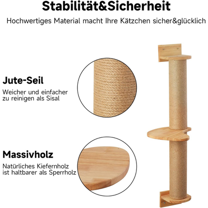 Kletternwand Katzen, 93cm