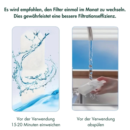 SUBA Katzenbrunnen Filter, 6 Stück Ersatzfilter Für Trinkbrunnen, Trinkbrunnen Katzen Ersatzfilter Für Trinkbrunnen Für Katzen Und Hunde