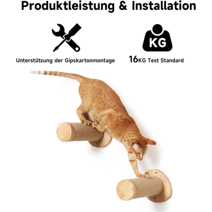 Katzentreppe Wand, Kletterstufe (2er-Pack)