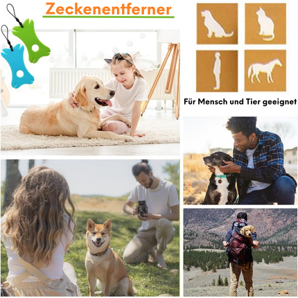 Zeckenkarte mit Lupe